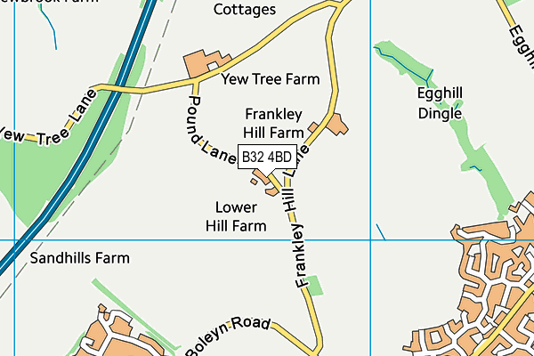 B32 4BD map - OS VectorMap District (Ordnance Survey) B32 4BD map - OS VectorMap District (Ordnance Survey)