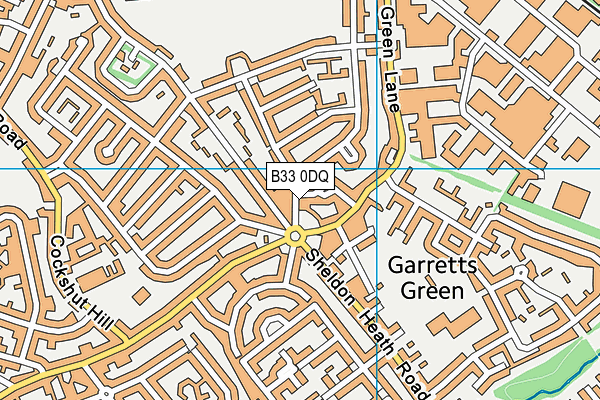 B33 0DQ map - OS VectorMap District (Ordnance Survey) B33 0DQ map - OS VectorMap District (Ordnance Survey)