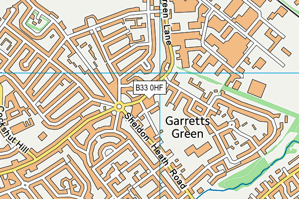 B33 0HF map - OS VectorMap District (Ordnance Survey) B33 0HF map - OS VectorMap District (Ordnance Survey)