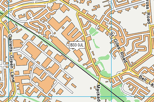 B33 0JL map - OS VectorMap District (Ordnance Survey) B33 0JL map - OS VectorMap District (Ordnance Survey)
