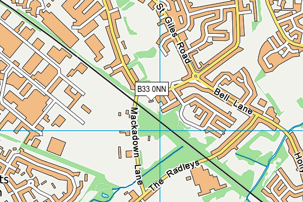 B33 0NN map - OS VectorMap District (Ordnance Survey) B33 0NN map - OS VectorMap District (Ordnance Survey)