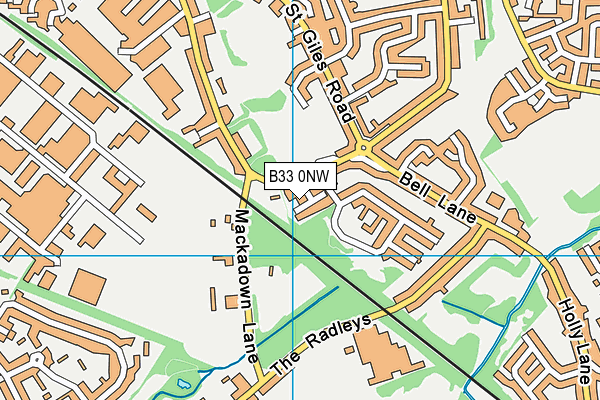 B33 0NW map - OS VectorMap District (Ordnance Survey) B33 0NW map - OS VectorMap District (Ordnance Survey)