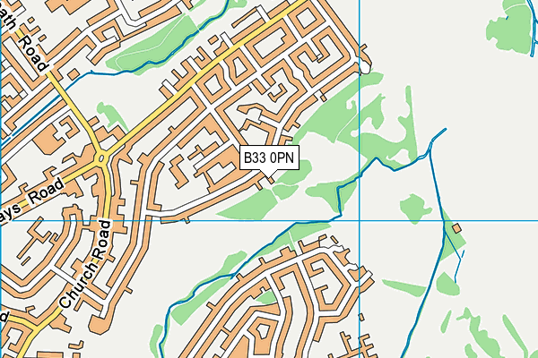 B33 0PN map - OS VectorMap District (Ordnance Survey) B33 0PN map - OS VectorMap District (Ordnance Survey)