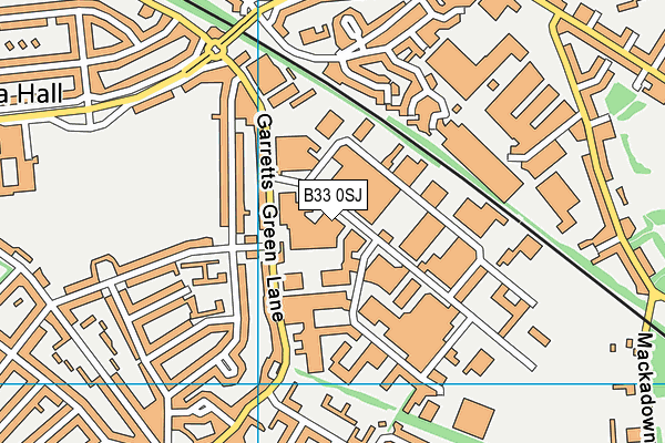 B33 0SJ map - OS VectorMap District (Ordnance Survey) B33 0SJ map - OS VectorMap District (Ordnance Survey)