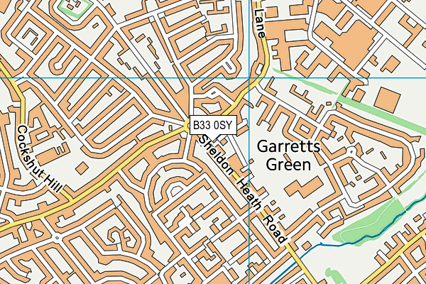 B33 0SY map - OS VectorMap District (Ordnance Survey) B33 0SY map - OS VectorMap District (Ordnance Survey)