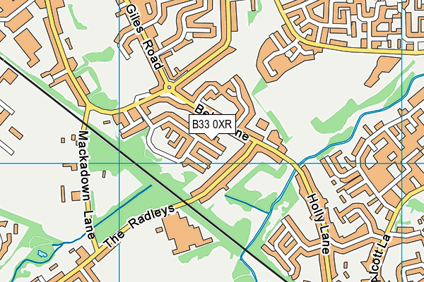 B33 0XR map - OS VectorMap District (Ordnance Survey) B33 0XR map - OS VectorMap District (Ordnance Survey)