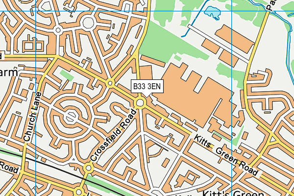 B33 3EN map - OS VectorMap District (Ordnance Survey) B33 3EN map - OS VectorMap District (Ordnance Survey)