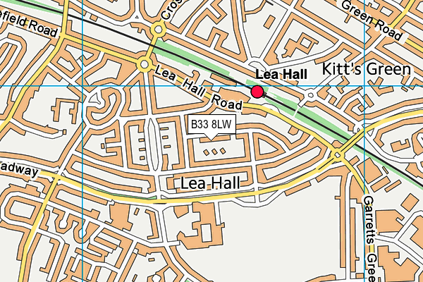 B33 8LW map - OS VectorMap District (Ordnance Survey) B33 8LW map - OS VectorMap District (Ordnance Survey)