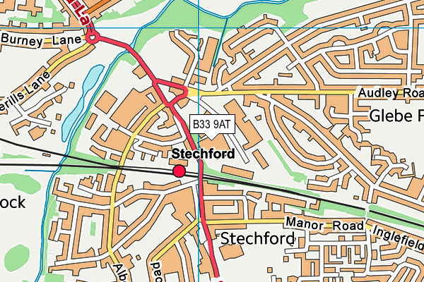 B33 9AT map - OS VectorMap District (Ordnance Survey) B33 9AT map - OS VectorMap District (Ordnance Survey)