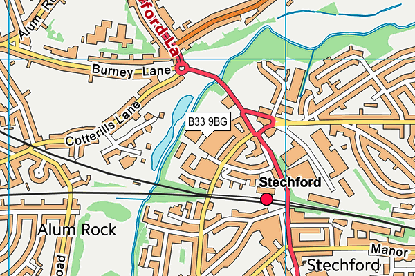 B33 9BG map - OS VectorMap District (Ordnance Survey) B33 9BG map - OS VectorMap District (Ordnance Survey)