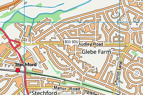 B33 9DU map - OS VectorMap District (Ordnance Survey) B33 9DU map - OS VectorMap District (Ordnance Survey)