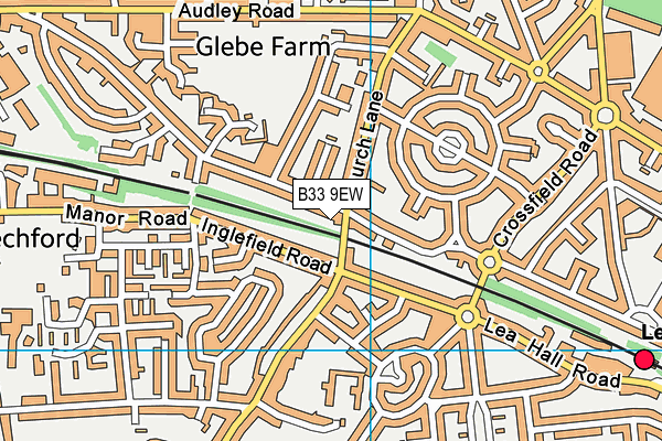 B33 9EW map - OS VectorMap District (Ordnance Survey) B33 9EW map - OS VectorMap District (Ordnance Survey)