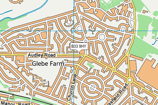 B33 9HY map - OS VectorMap District (Ordnance Survey) B33 9HY map - OS VectorMap District (Ordnance Survey)