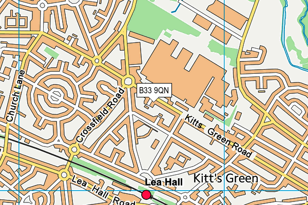 B33 9QN map - OS VectorMap District (Ordnance Survey) B33 9QN map - OS VectorMap District (Ordnance Survey)