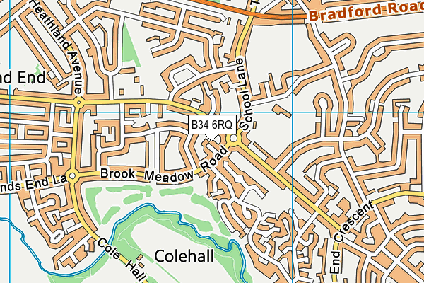 B34 6RQ map - OS VectorMap District (Ordnance Survey) B34 6RQ map - OS VectorMap District (Ordnance Survey)