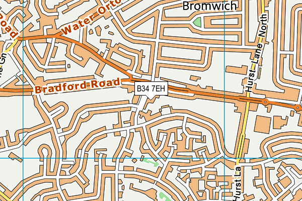 B34 7EH map - OS VectorMap District (Ordnance Survey) B34 7EH map - OS VectorMap District (Ordnance Survey)