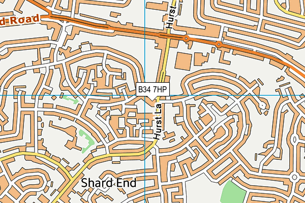 B34 7HP map - OS VectorMap District (Ordnance Survey) B34 7HP map - OS VectorMap District (Ordnance Survey)