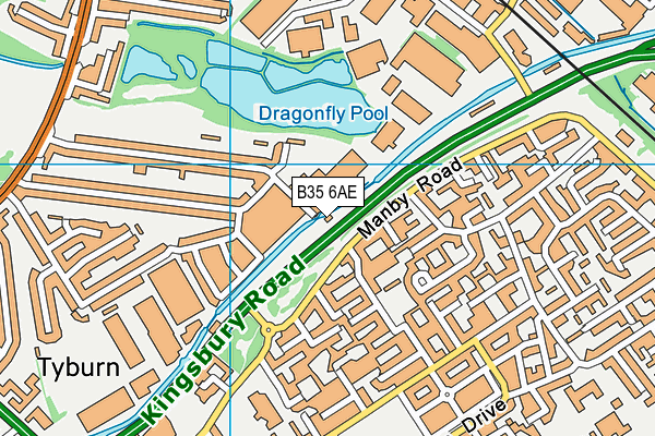 B35 6AE map - OS VectorMap District (Ordnance Survey) B35 6AE map - OS VectorMap District (Ordnance Survey)