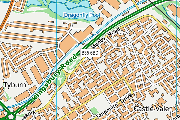 B35 6BD map - OS VectorMap District (Ordnance Survey) B35 6BD map - OS VectorMap District (Ordnance Survey)