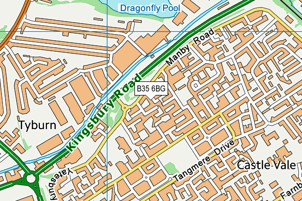B35 6BG map - OS VectorMap District (Ordnance Survey) B35 6BG map - OS VectorMap District (Ordnance Survey)