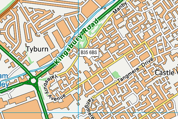 B35 6BS map - OS VectorMap District (Ordnance Survey) B35 6BS map - OS VectorMap District (Ordnance Survey)
