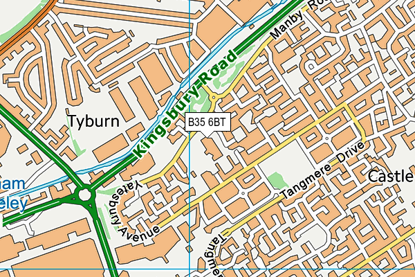 B35 6BT map - OS VectorMap District (Ordnance Survey) B35 6BT map - OS VectorMap District (Ordnance Survey)