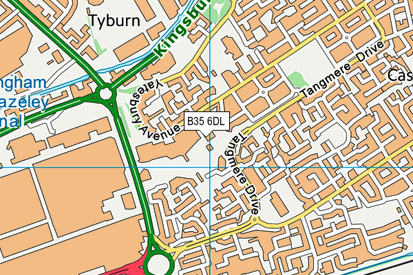 B35 6DL map - OS VectorMap District (Ordnance Survey) B35 6DL map - OS VectorMap District (Ordnance Survey)