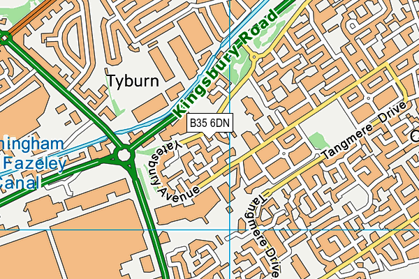 B35 6DN map - OS VectorMap District (Ordnance Survey) B35 6DN map - OS VectorMap District (Ordnance Survey)