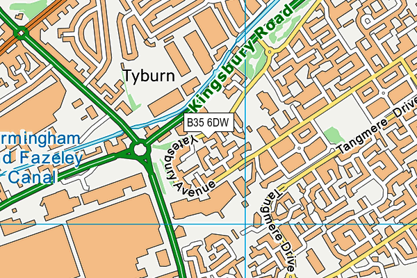 B35 6DW map - OS VectorMap District (Ordnance Survey) B35 6DW map - OS VectorMap District (Ordnance Survey)