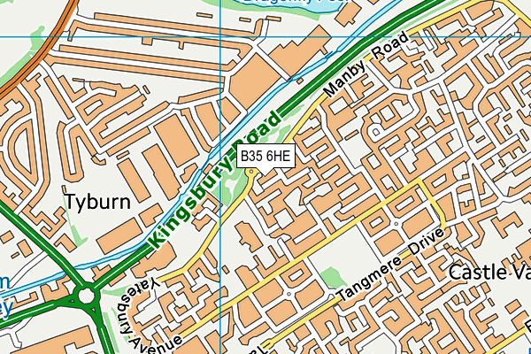 B35 6HE map - OS VectorMap District (Ordnance Survey) B35 6HE map - OS VectorMap District (Ordnance Survey)