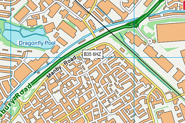 B35 6HZ map - OS VectorMap District (Ordnance Survey) B35 6HZ map - OS VectorMap District (Ordnance Survey)