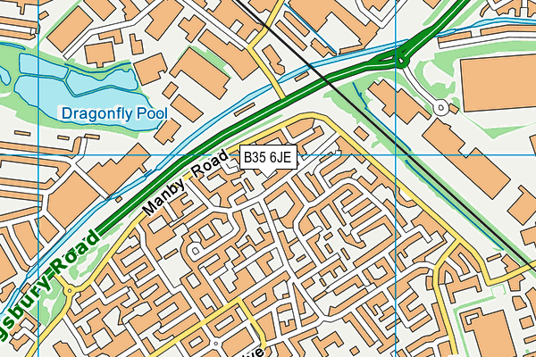 B35 6JE map - OS VectorMap District (Ordnance Survey) B35 6JE map - OS VectorMap District (Ordnance Survey)