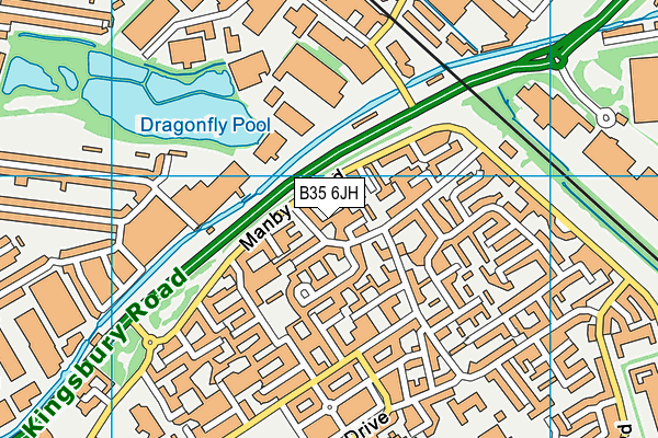 B35 6JH map - OS VectorMap District (Ordnance Survey) B35 6JH map - OS VectorMap District (Ordnance Survey)