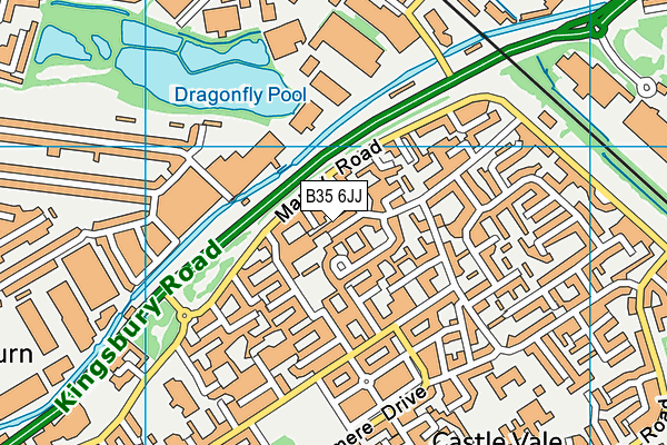 B35 6JJ map - OS VectorMap District (Ordnance Survey) B35 6JJ map - OS VectorMap District (Ordnance Survey)