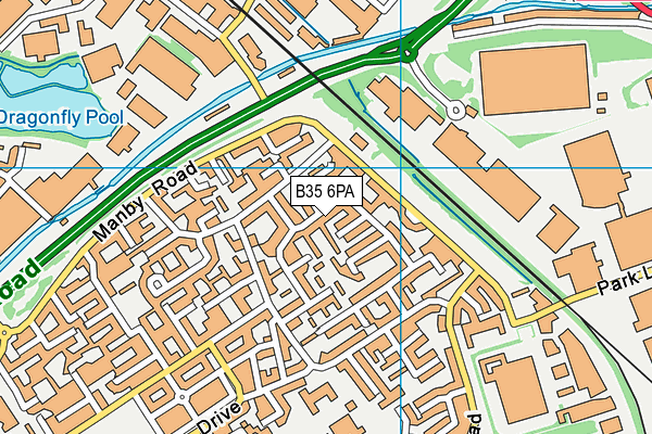 B35 6PA map - OS VectorMap District (Ordnance Survey) B35 6PA map - OS VectorMap District (Ordnance Survey)