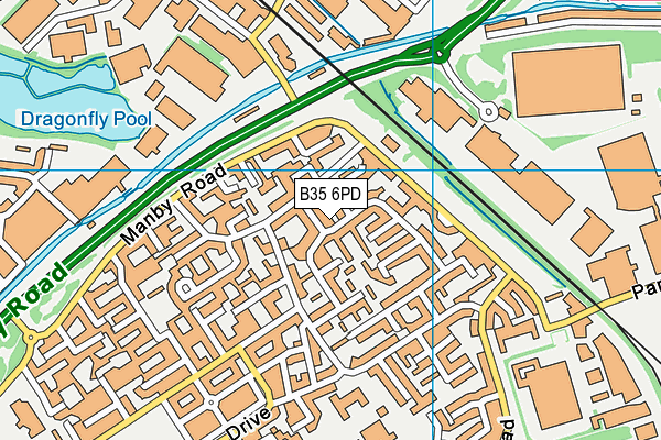 B35 6PD map - OS VectorMap District (Ordnance Survey) B35 6PD map - OS VectorMap District (Ordnance Survey)