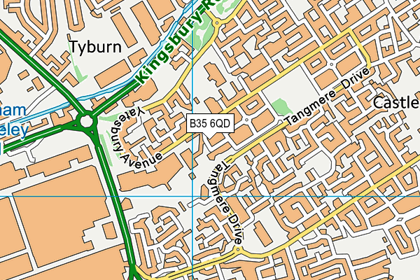 B35 6QD map - OS VectorMap District (Ordnance Survey) B35 6QD map - OS VectorMap District (Ordnance Survey)