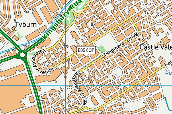 B35 6QF map - OS VectorMap District (Ordnance Survey) B35 6QF map - OS VectorMap District (Ordnance Survey)