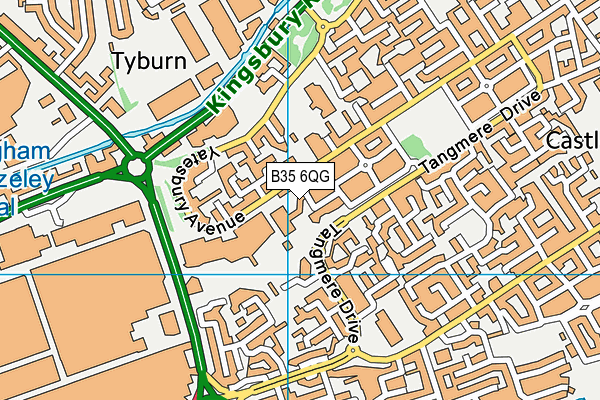 B35 6QG map - OS VectorMap District (Ordnance Survey) B35 6QG map - OS VectorMap District (Ordnance Survey)
