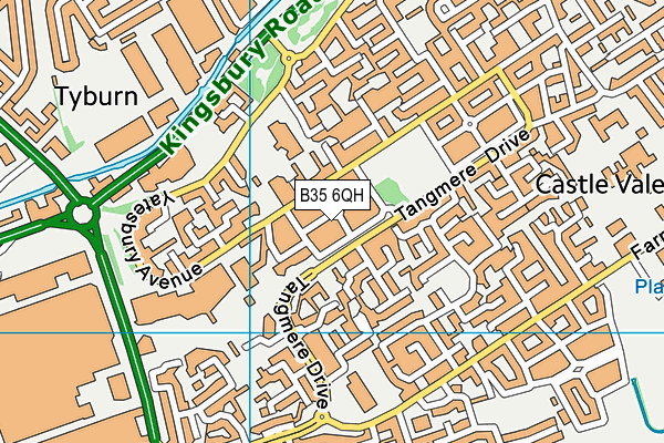 B35 6QH map - OS VectorMap District (Ordnance Survey) B35 6QH map - OS VectorMap District (Ordnance Survey)