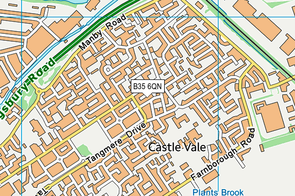 B35 6QN map - OS VectorMap District (Ordnance Survey) B35 6QN map - OS VectorMap District (Ordnance Survey)