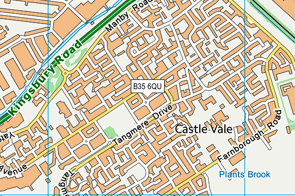 B35 6QU map - OS VectorMap District (Ordnance Survey) B35 6QU map - OS VectorMap District (Ordnance Survey)