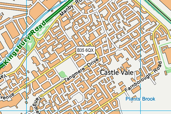 B35 6QX map - OS VectorMap District (Ordnance Survey) B35 6QX map - OS VectorMap District (Ordnance Survey)
