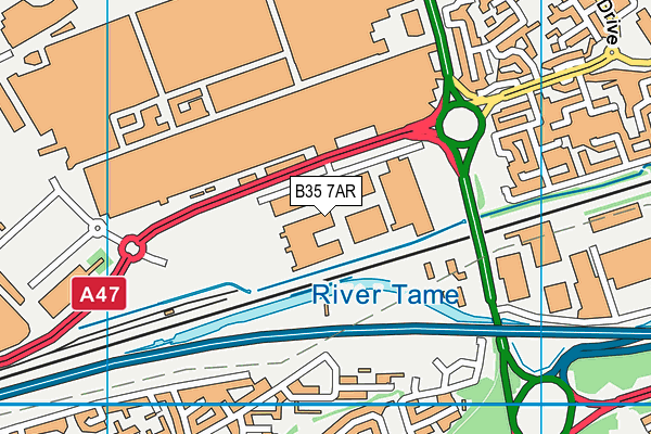 B35 7AR map - OS VectorMap District (Ordnance Survey) B35 7AR map - OS VectorMap District (Ordnance Survey)