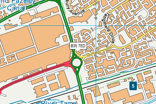 B35 7ED map - OS VectorMap District (Ordnance Survey) B35 7ED map - OS VectorMap District (Ordnance Survey)