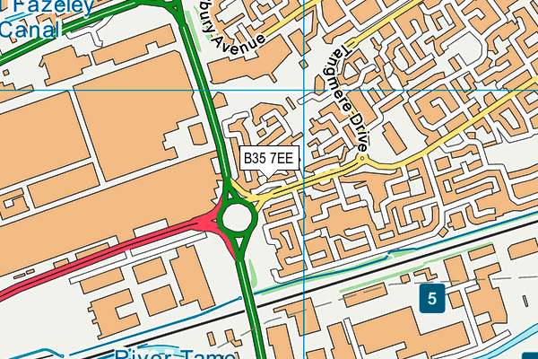 B35 7EE map - OS VectorMap District (Ordnance Survey) B35 7EE map - OS VectorMap District (Ordnance Survey)