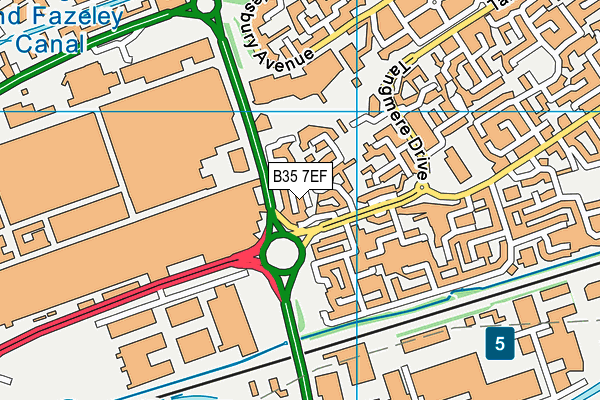 B35 7EF map - OS VectorMap District (Ordnance Survey) B35 7EF map - OS VectorMap District (Ordnance Survey)