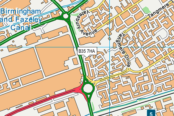 B35 7HA map - OS VectorMap District (Ordnance Survey) B35 7HA map - OS VectorMap District (Ordnance Survey)