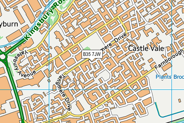 B35 7JW map - OS VectorMap District (Ordnance Survey) B35 7JW map - OS VectorMap District (Ordnance Survey)