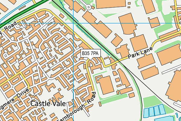 B35 7PA map - OS VectorMap District (Ordnance Survey) B35 7PA map - OS VectorMap District (Ordnance Survey)